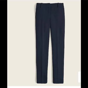 J Crew Petite Cameron slim crop pant stretch Navy 6 Petite NEW